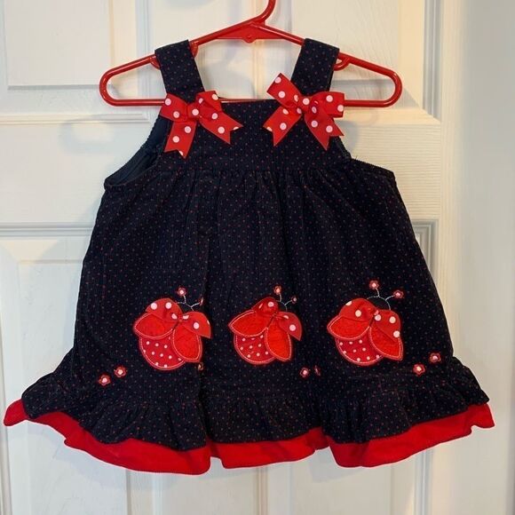 Ladybug Corduroy Jumper 12M by Rare Too! - Picture 5 of 9